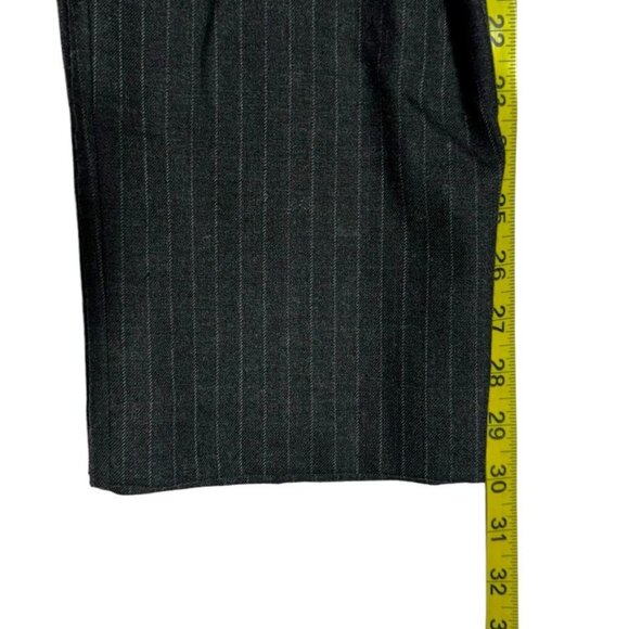 Talbots Wool Pinstripe Pants Gray Size 6 - Picture 4 of 9